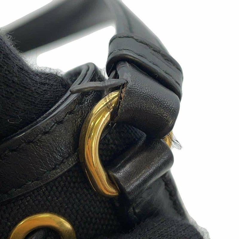 プラダ ハンドバッグ デュエット 巾着 ナイロン レザー1BH038 PRADA ポシェット 2wayショルダーバッグ 黒