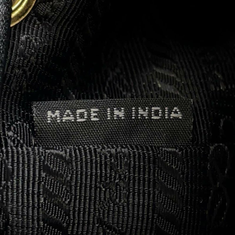 プラダ ハンドバッグ デュエット 巾着 ナイロン レザー1BH038 PRADA ポシェット 2wayショルダーバッグ 黒