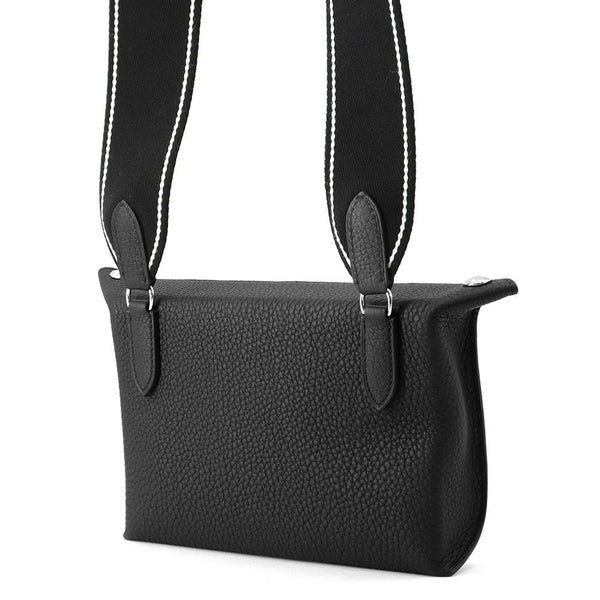 エルメス ショルダーバッグ ヴィドポッシュ ブラック/シルバー金具 トゴ K刻印 黒