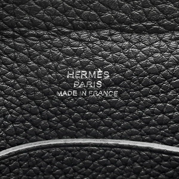 エルメス ショルダーバッグ ヴィドポッシュ ブラック/シルバー金具 トゴ K刻印 黒