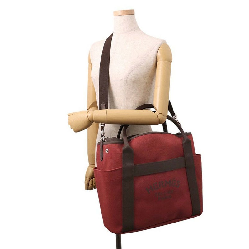 エルメス サックドパンサージュ グルーム ルージュアッシュ/ショコラ/シルバー金具 K刻印 2way