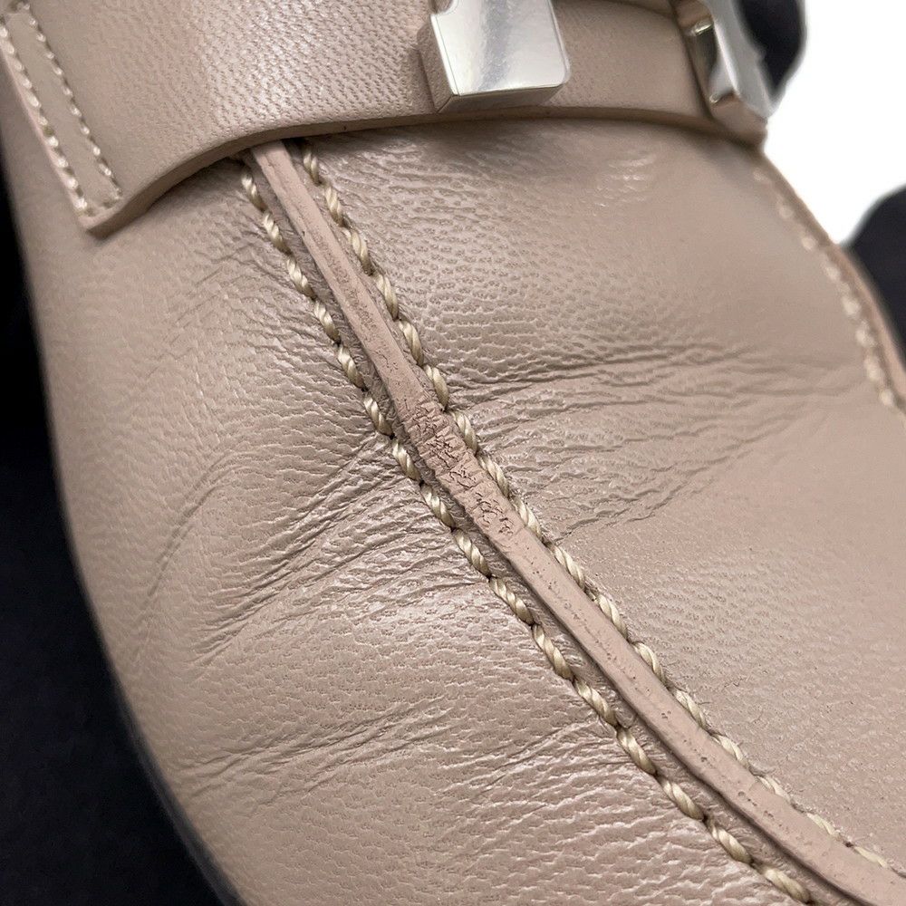 エルメス モカシン パリ レザー レディースサイズ36 1/2 HERMES 靴