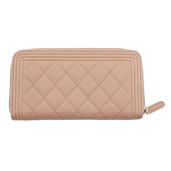 シャネル 長財布 ボーイシャネル ココマーク マトラッセ ラウンドジップウォレット A80815 CHANEL ラウンドファスナー