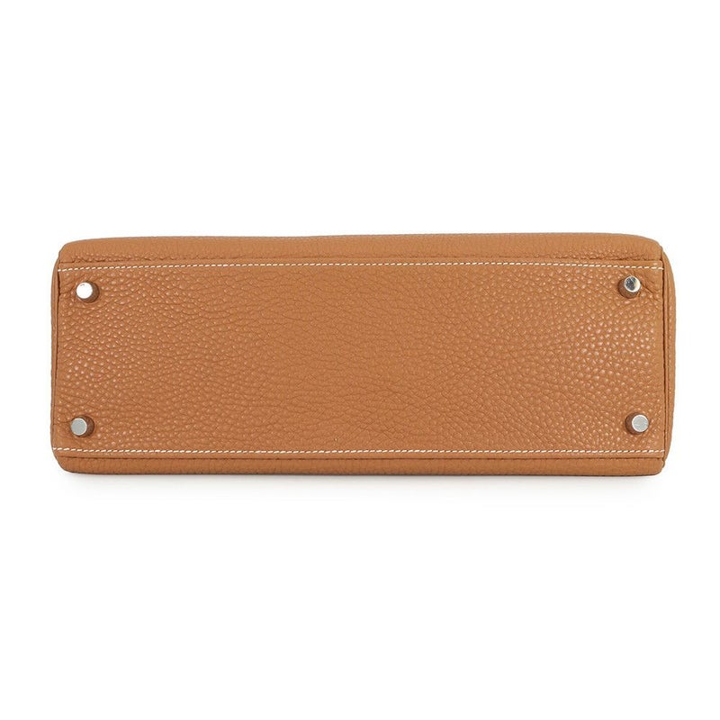 エルメス ハンドバッグ ケリー32 内縫い ゴールド/シルバー金具 トゴ □K刻印 2wayショルダー