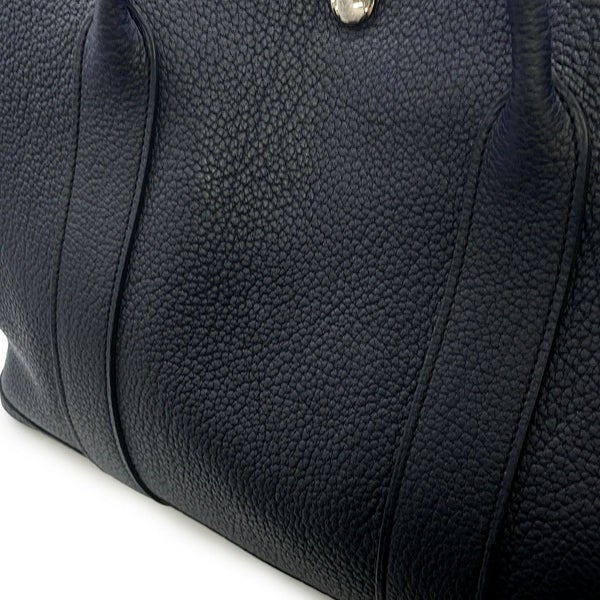 エルメス トートバッグ ガーデンパーティPM ブルーニュイ/シルバー金具 ネゴンダ X刻印