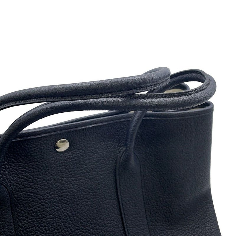 エルメス トートバッグ ガーデンパーティPM ブルーニュイ/シルバー金具 ネゴンダ X刻印