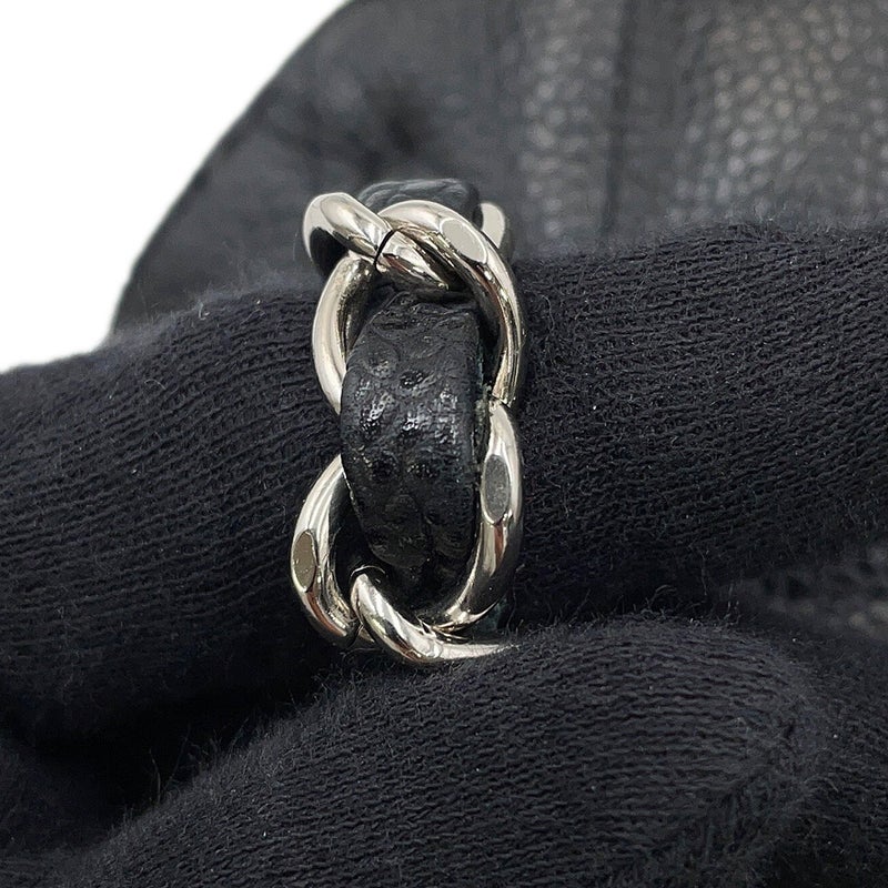 シャネル チェーンショルダーバッグ マトラッセ25 ココマーク ダブルチェーン キャビアスキン A01112 CHANEL 黒