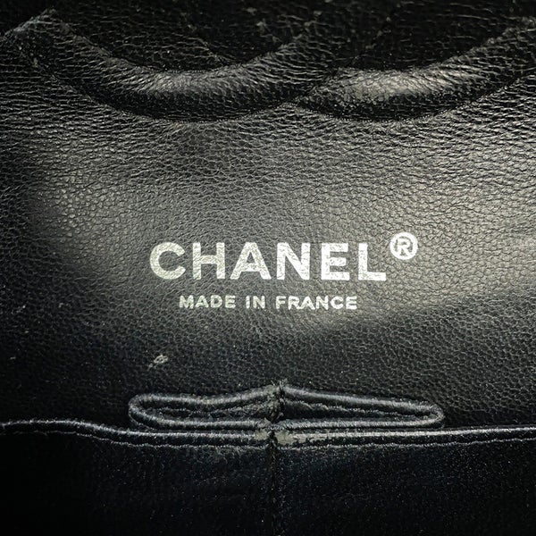 シャネル チェーンショルダーバッグ マトラッセ25 ココマーク ダブルチェーン キャビアスキン A01112 CHANEL 黒
