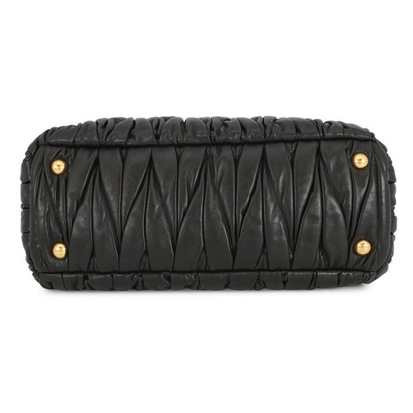 ミュウミュウ ハンドバッグ マテラッセ レザー RL0055 MIUMIU 2way 黒