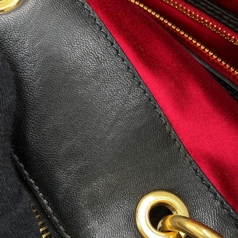 ミュウミュウ ハンドバッグ マテラッセ レザー RL0055 MIUMIU 2way 黒