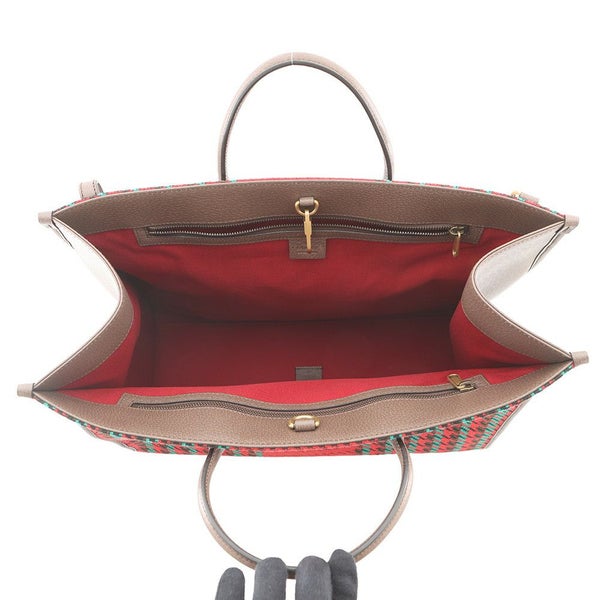 グッチ トートバッグ インターロキングG ツイード/レザー 644994 GUCCI バッグ 2wayショルダーバッグ