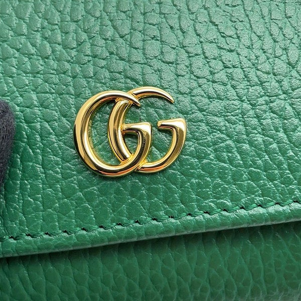 グッチ二つ折り財布 ダブルG ミディアム ウォレット レザー 598587 GUCCI 財布