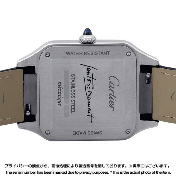 カルティエ サントス デュモン LM WSSA0046 Cartier 腕時計 黒文字盤 手巻き