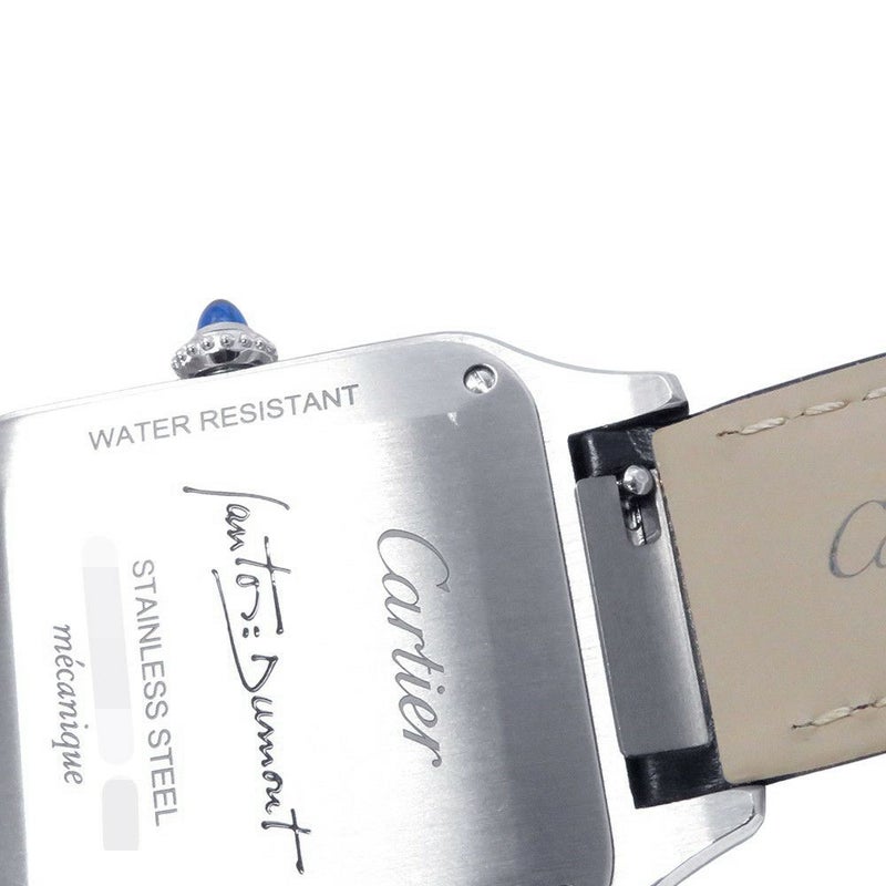 カルティエ サントス デュモン LM WSSA0046 Cartier 腕時計 黒文字盤 手巻き