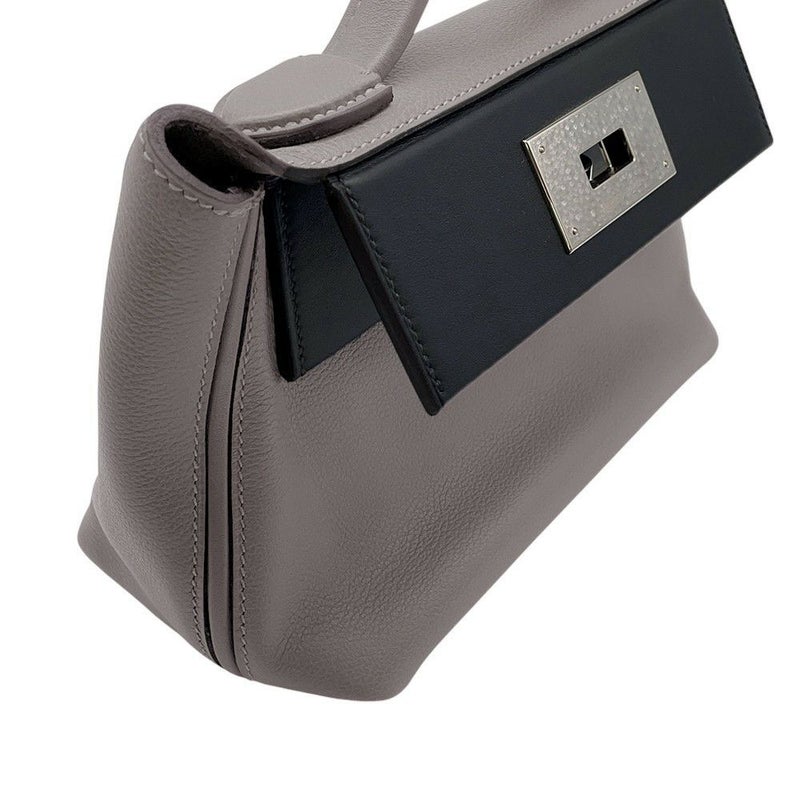 エルメス 24/24 サック ヴァンキャトル ミニ  グリメイヤー/ブラック/シルバー金具 エバーカラー/スイフト W刻印 2wayショルダー 黒