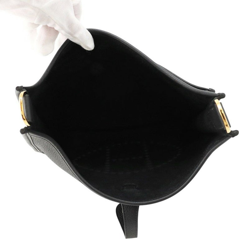 エルメス ショルダーバッグ エブリン3 PM  ブラック/ゴールド金具 トリヨンクレマンス W刻印 黒