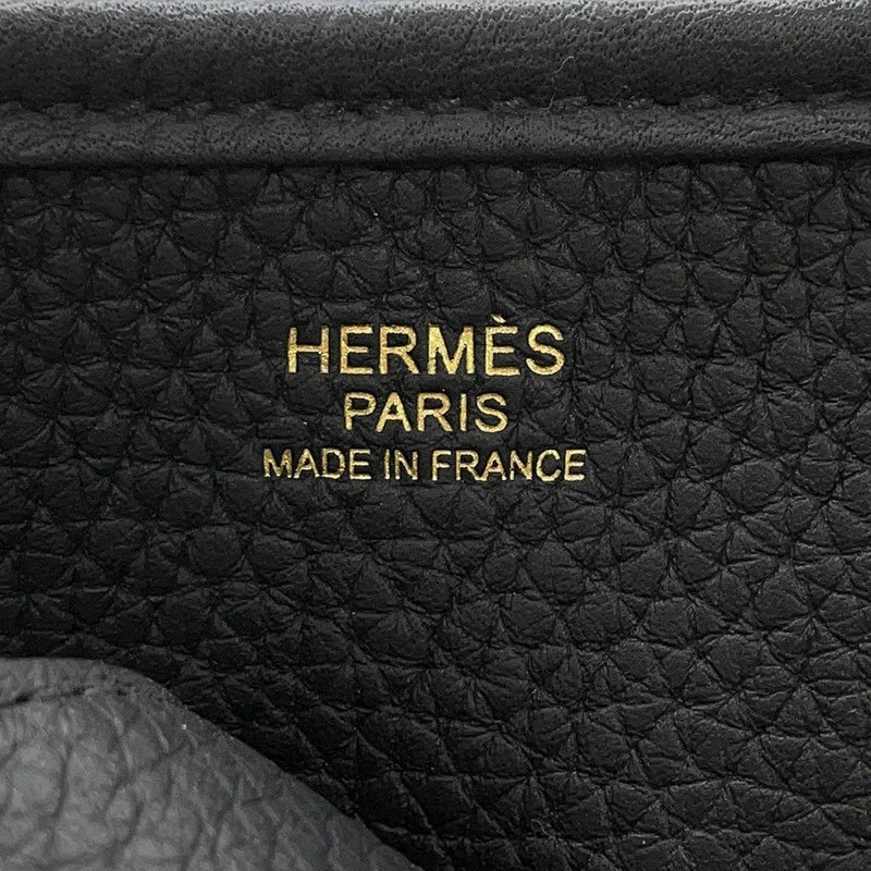 エルメス ショルダーバッグ エブリン3 PM  ブラック/ゴールド金具 トリヨンクレマンス W刻印 黒