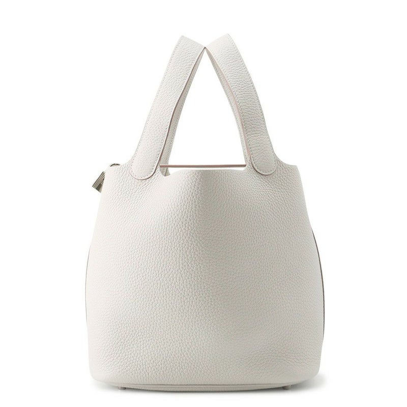 エルメス ハンドバッグ ピコタンロックMM ベトン/シルバー金具 トリヨンクレマンス U刻印