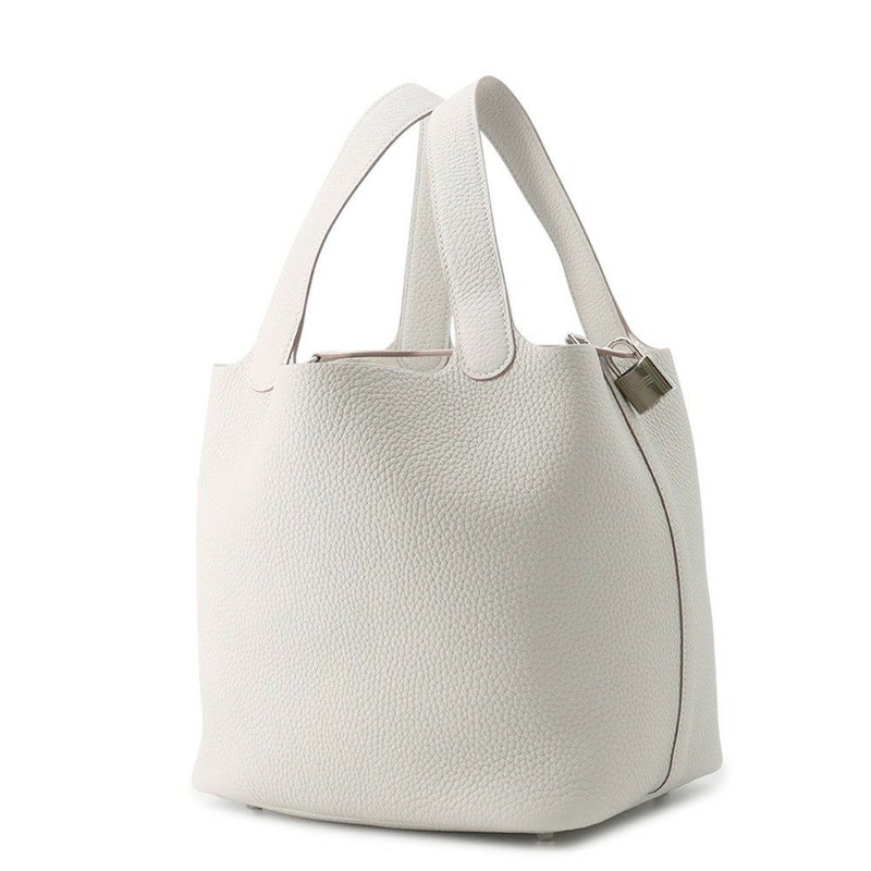 エルメス ハンドバッグ ピコタンロックMM ベトン/シルバー金具 トリヨンクレマンス U刻印