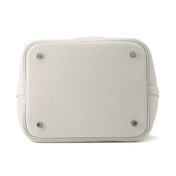 エルメス ハンドバッグ ピコタンロックMM ベトン/シルバー金具 トリヨンクレマンス U刻印