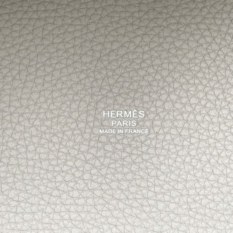 エルメス ハンドバッグ ピコタンロックMM ベトン/シルバー金具 トリヨンクレマンス U刻印