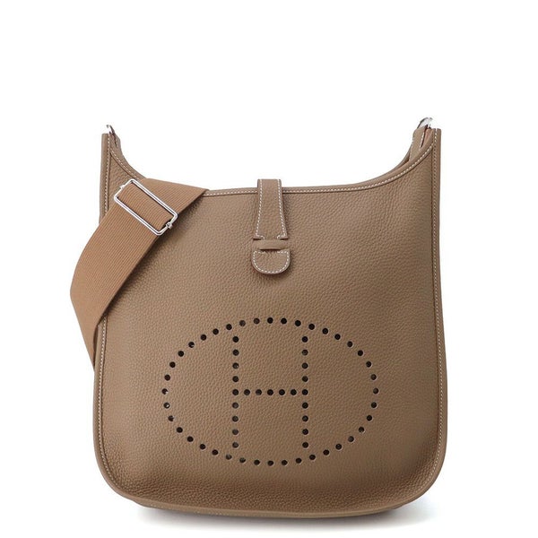 エルメス ショルダーバッグ エブリン3 GM エトゥープ/シルバー金具 トリヨンクレマンス K刻印