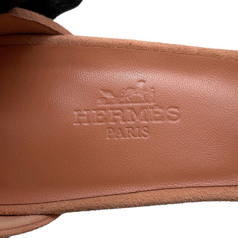 エルメス サンダル プルミエール スエード レディースサイズ37 HERMES ヒール 靴