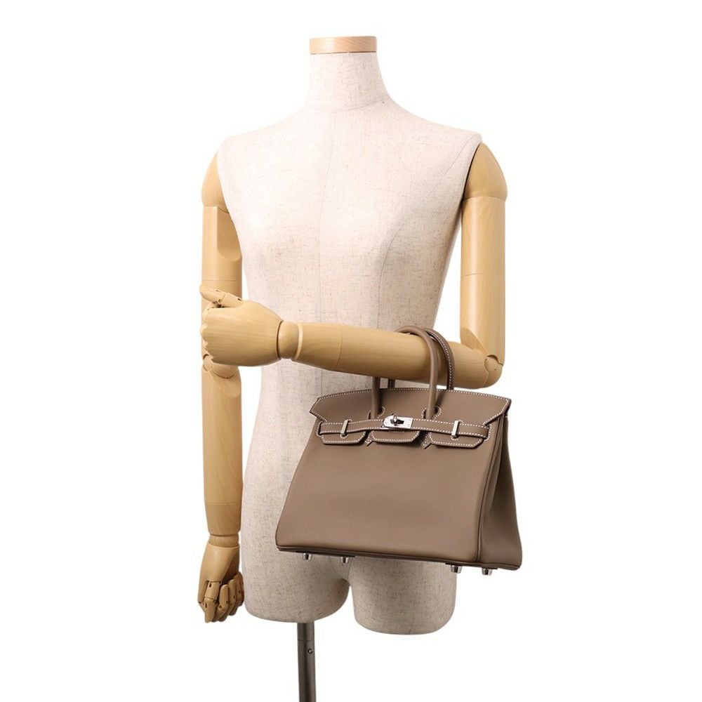 エルメス バーキン25 エトゥープ/シルバー金具 スイフト K刻印 HERMES