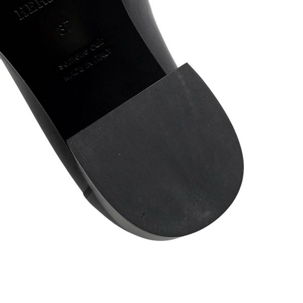 エルメス モカシン ドーフィン レザー レディースサイズ37 HERMES 靴 黒