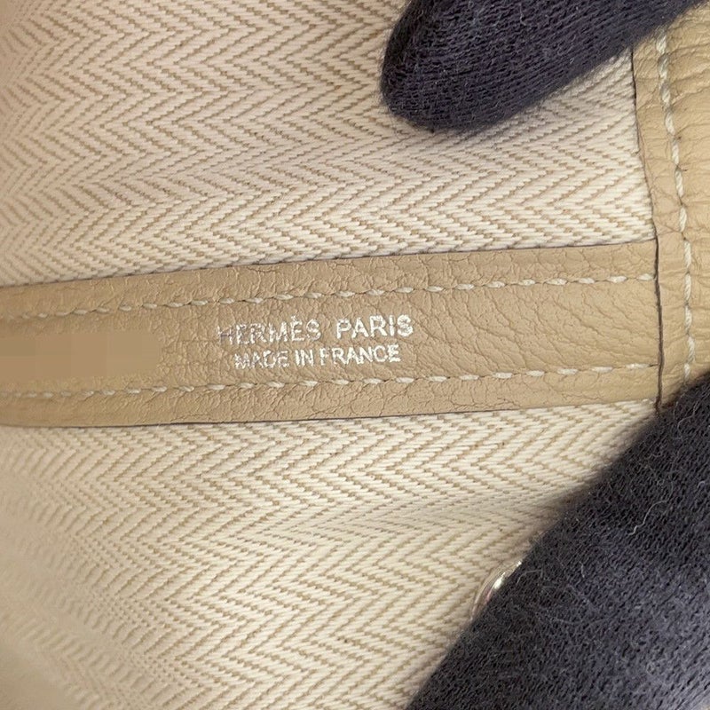 エルメス トートバッグ ガーデンパーティTPM トレンチ/シルバー金具 ネゴンダ K刻印