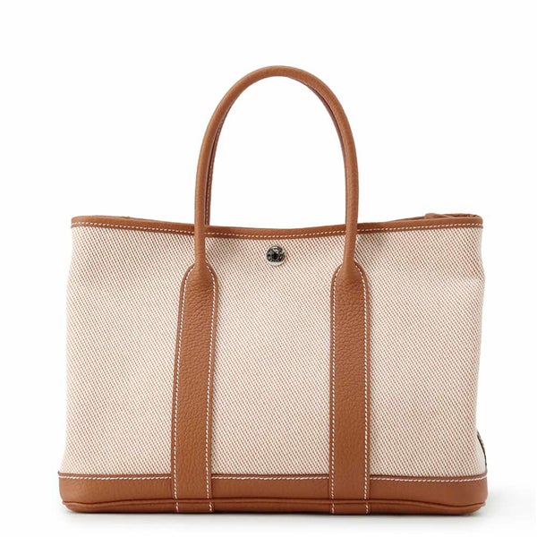 エルメス ガーデンパーティTPM ヴェルソ ゴールド/エクリュ/オレンジ/シルバー金具 ネゴンダ/トワルアッシュ B刻印