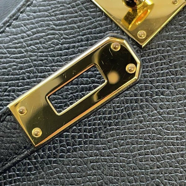 エルメス ハンドバッグ ミニケリードゥ 外縫い ブラック/ゴールド金具 エプソン X刻印 2wayショルダー 黒