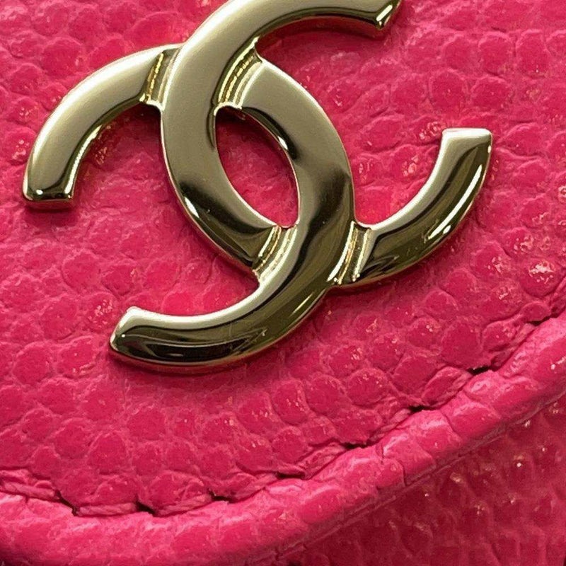 シャネル 三つ折り財布 マトラッセ ココマーク クラシック スモール フラップ ウォレット キャビアスキン AP0229 財布