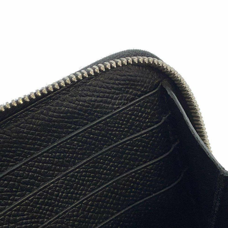 エルメス 長財布 アザップロング シルクイン ブラック/シルバー金具 エプソン X刻印 財布 黒