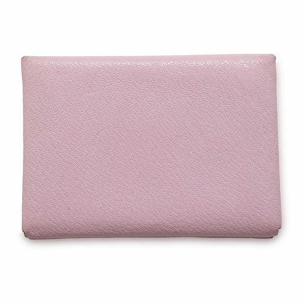 エルメス コインケース カルヴィ デュオ モーヴシルベストル/シルバー金具 シェブルミゾル U刻印 シェーブル