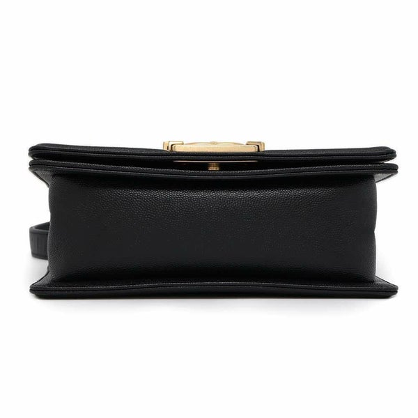 シャネル チェーンショルダーバッグ ボーイシャネル スモール マトラッセ ココマーク A67085 CHANEL 黒