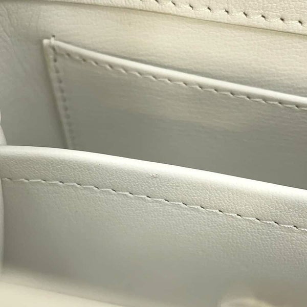 ルイヴィトン ハンドバッグ アリゲーター カプシーヌMINI N93701 LOUIS VUITTON 2wayショルダーバッグ 白 ホワイト