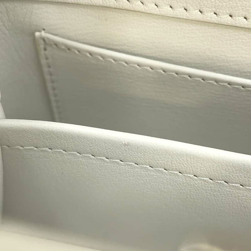 ルイヴィトン ハンドバッグ アリゲーター カプシーヌMINI N93701 LOUIS VUITTON 2wayショルダーバッグ 白 ホワイト