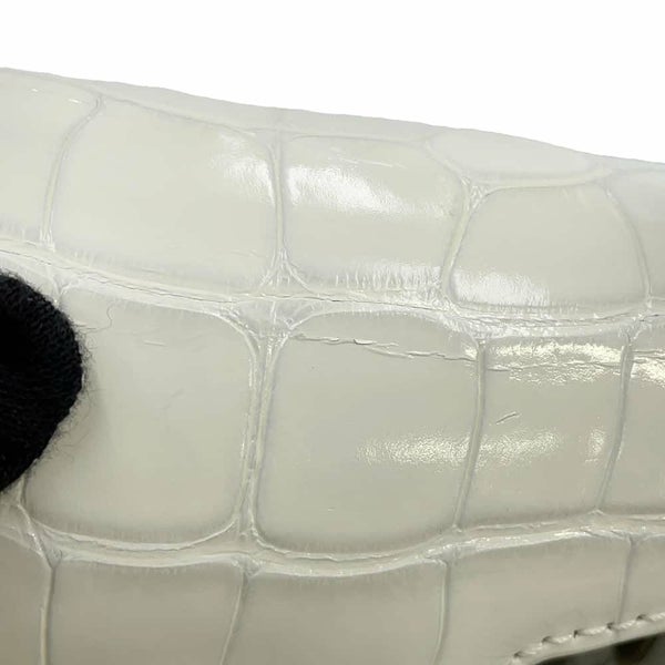 ルイヴィトン ハンドバッグ アリゲーター カプシーヌMINI N93701 LOUIS VUITTON 2wayショルダーバッグ 白 ホワイト