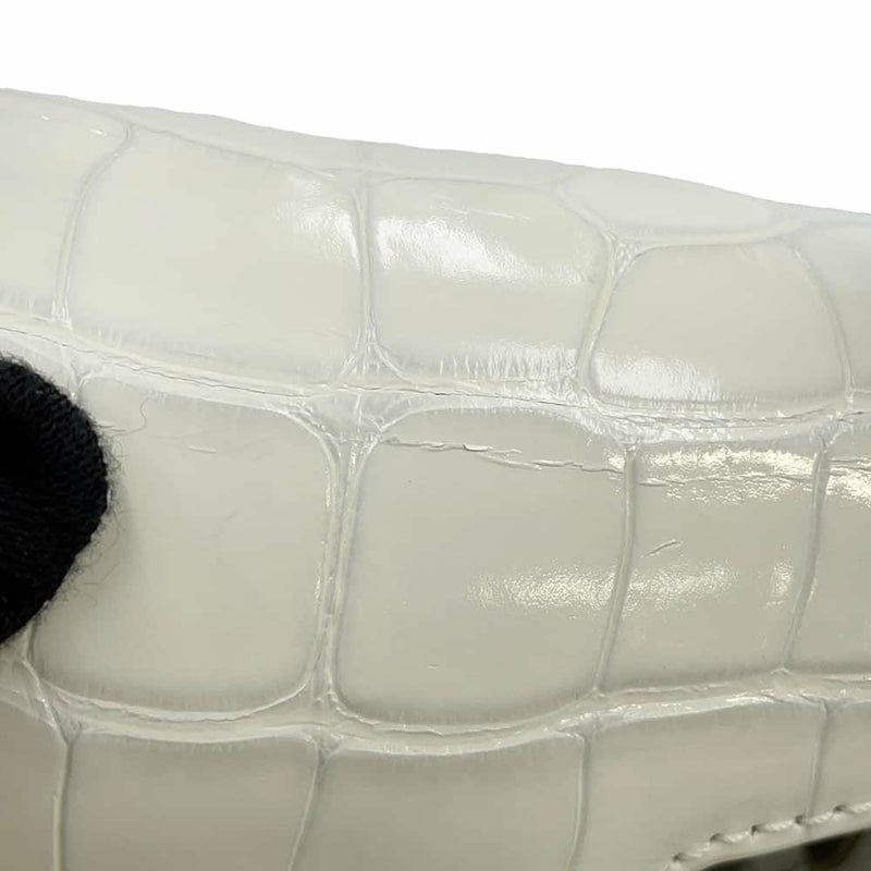 ルイヴィトン ハンドバッグ アリゲーター カプシーヌMINI N93701 LOUIS VUITTON 2wayショルダーバッグ 白 ホワイト