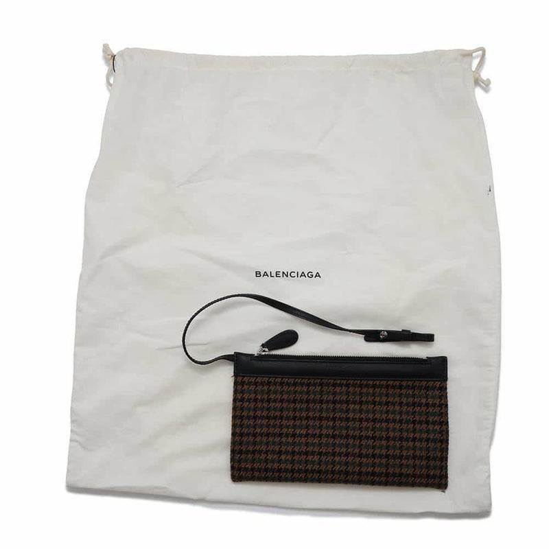 バレンシアガ トートバッグ ネイビーカバス S ウール 339933 BALENCIAGA スモールサイズ バッグ カバ 千鳥柄