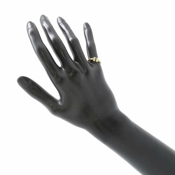 ティファニー リング Tワイヤー ダイヤモンド 計0.13ct K18YGイエローゴールド サイズ約9号 60147091 Tiffany&Co. 指輪
