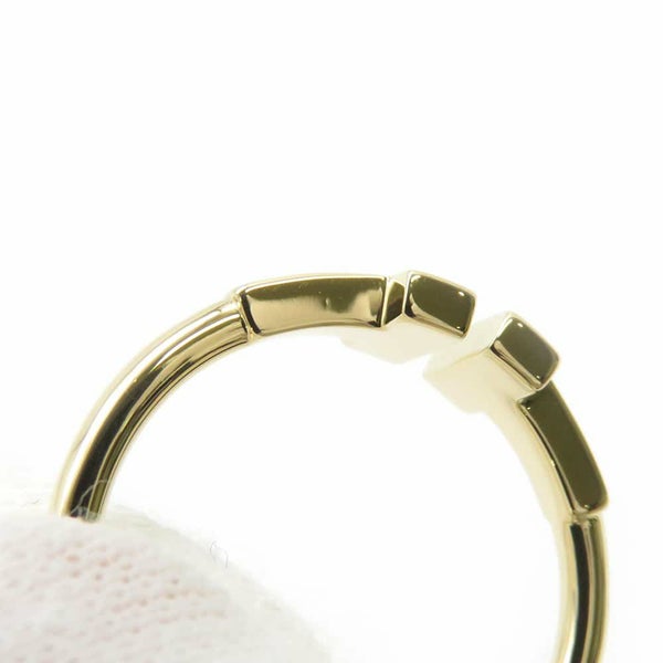 ティファニー リング Tワイヤー ダイヤモンド 計0.13ct K18YGイエローゴールド サイズ約9号 60147091 Tiffany&Co. 指輪