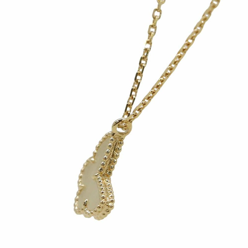 ヴァンクリーフ&アーペル ネックレス スウィート パピヨン ペンダント マザーオブパール K18YGイエローゴールド VCARF69300