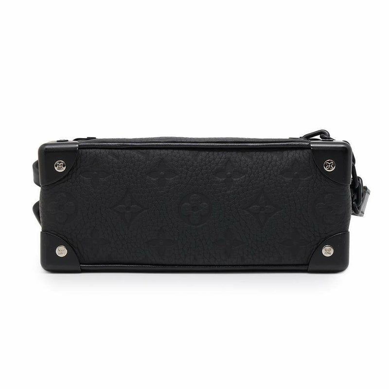 ルイヴィトン ショルダーバッグ モノグラム  トリヨンレザー ミニ・ソフトトランク M55702 ブラック 黒