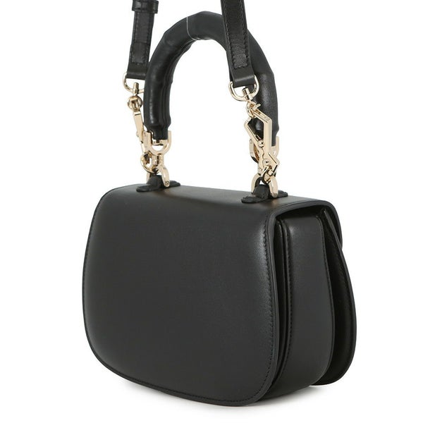 グッチ ハンドバッグ バンブー 1947 トップハンドルバッグ スモール 827815 GUCCI 2wayショルダーバッグ 黒