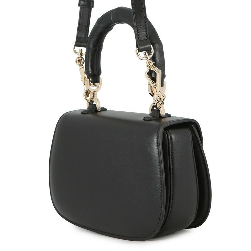 グッチ ハンドバッグ バンブー 1947 トップハンドルバッグ スモール 827815 GUCCI 2wayショルダーバッグ 黒