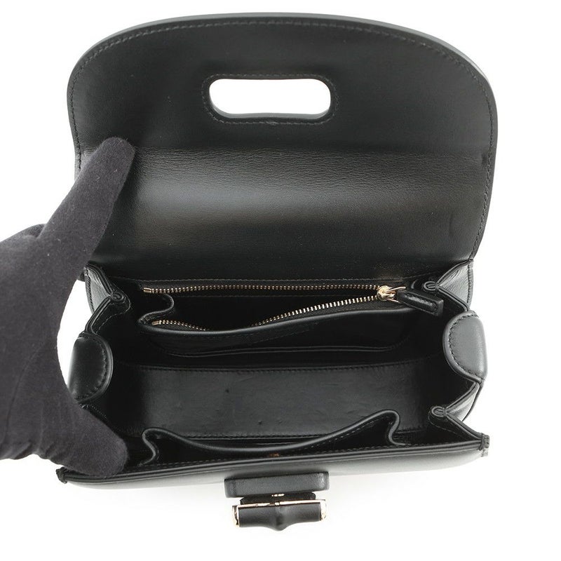 グッチ ハンドバッグ バンブー 1947 トップハンドルバッグ スモール 827815 GUCCI 2wayショルダーバッグ 黒