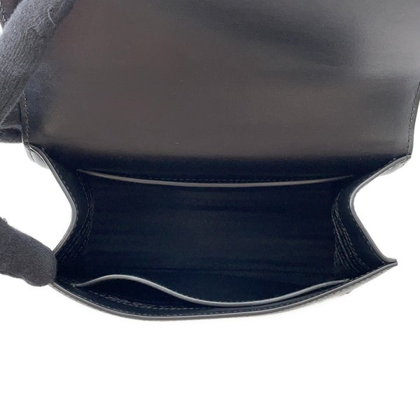 プラダ チェーンショルダーバッグ サフィアーノ ロゴ レザー 1BD127 PRADA 黒