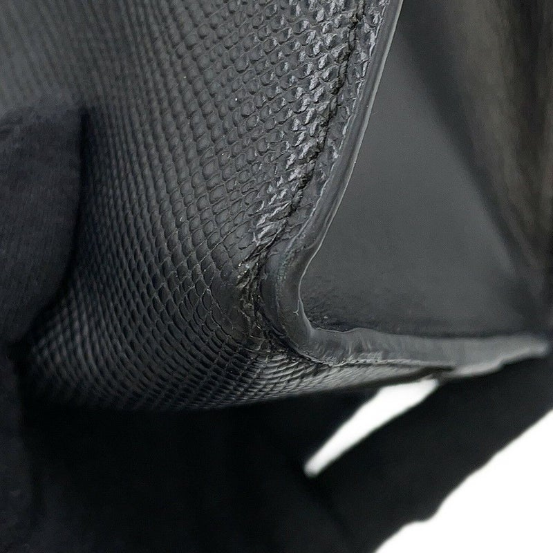 プラダ チェーンショルダーバッグ サフィアーノ ロゴ レザー 1BD127 PRADA 黒